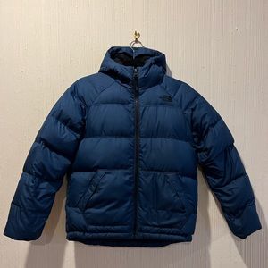 North Face 550 Blue winter coat Large L 14/16